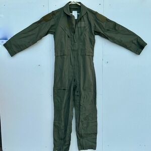 Carter Industries CWU-27/P Military Flight Suit Sage Green Coveralls 42L Mens